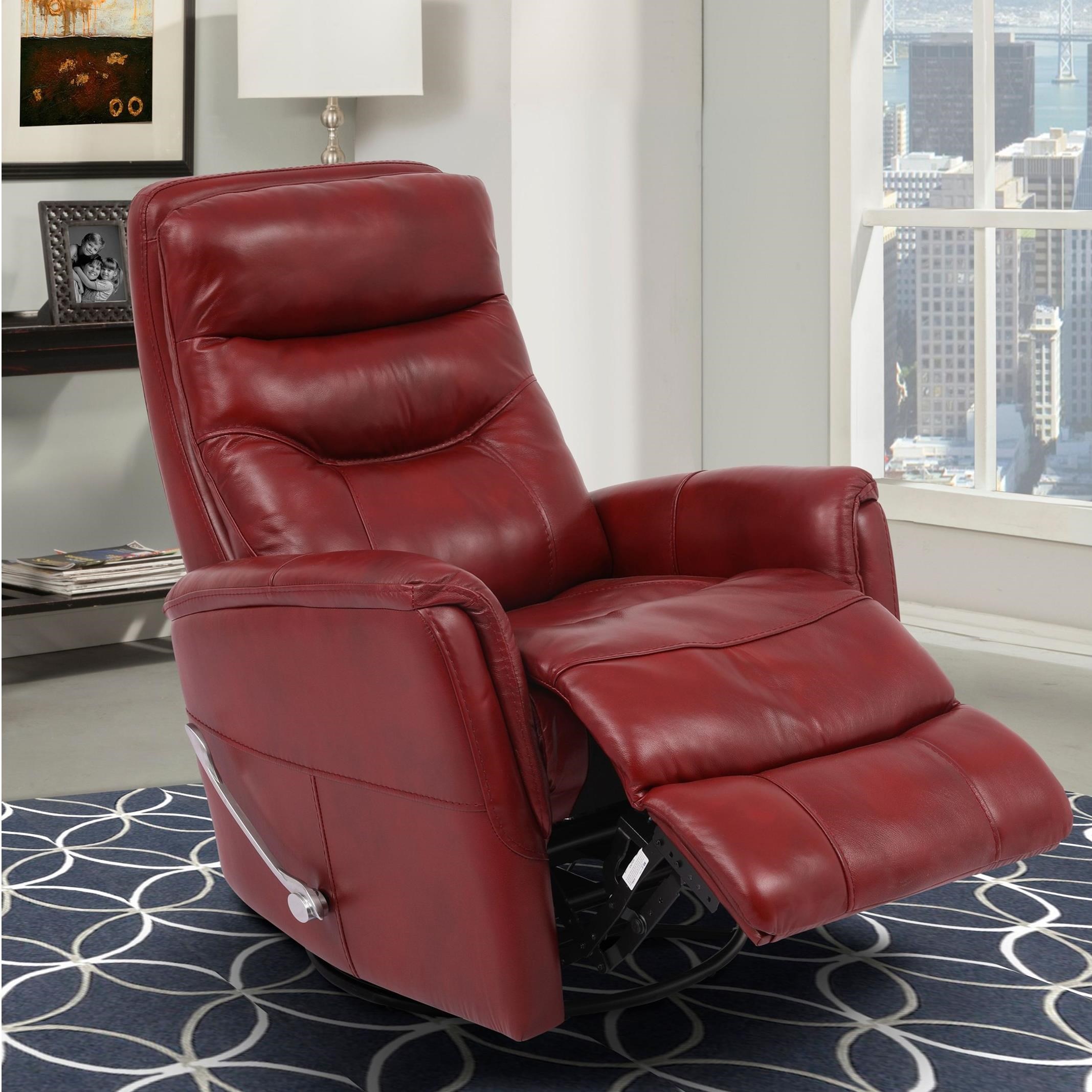 Parker Living Gemini Contemporary Swivel Glider Recliner with Padded
